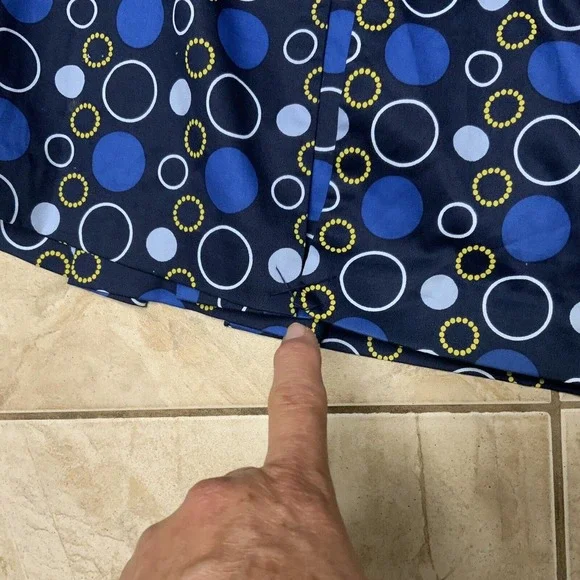 Liz Golf Pleated Skort Womens Size 16 Lined Side Zip Stretch Athletic Blue - Picture 9 of 12